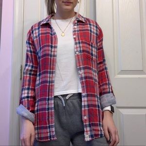 American eagle boyfriend fit flannel